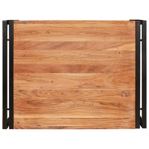 Mensola da bagno 65 x 50 x 23 cm Legno di mango massello, Ferro 4102755