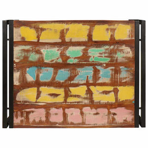 Mensola da bagno 65 x 50 x 23 cm Legno di mango massello, Ferro 4102756