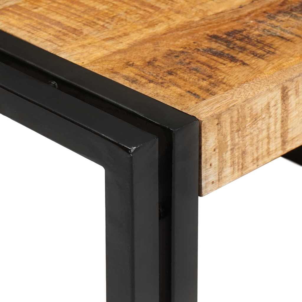 Mensola da bagno 80 x 50 x 23 cm Legno di mango massello, Ferro 4102757