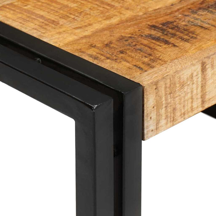 Mensola da bagno 80 x 50 x 23 cm Legno di mango massello, Ferro 4102757