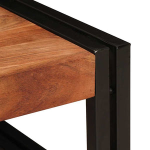 Mensola da bagno 80 x 50 x 23 cm Legno di mango massello, Ferro 4102758