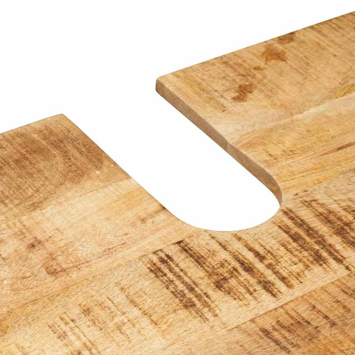 vidaXL Mobile sottolavabo con porta Legno massello di mango e ferro