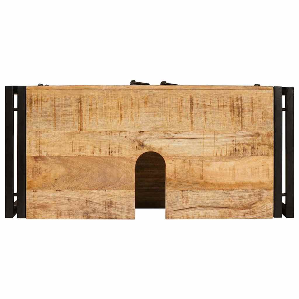 vidaXL Mobile sottolavabo con porta Legno massello di mango e ferro