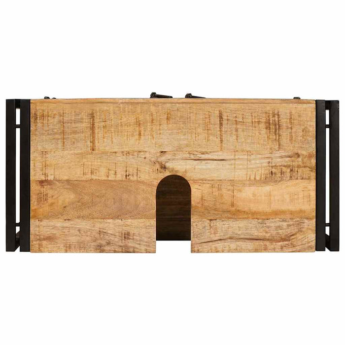 vidaXL Mobile sottolavabo con porta Legno massello di mango e ferro