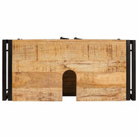 Mobile sottolavabo con porta Legno massello di mango e ferro 4102766