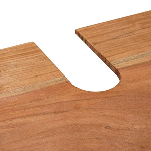 vidaXL Mobile sottolavabo con porta Legno massello di acacia e ferro