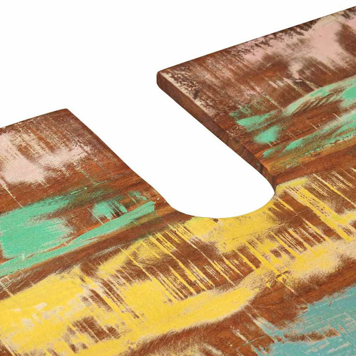 vidaXL Mobile sottolavabo con porta Legno massello di recupero e ferro