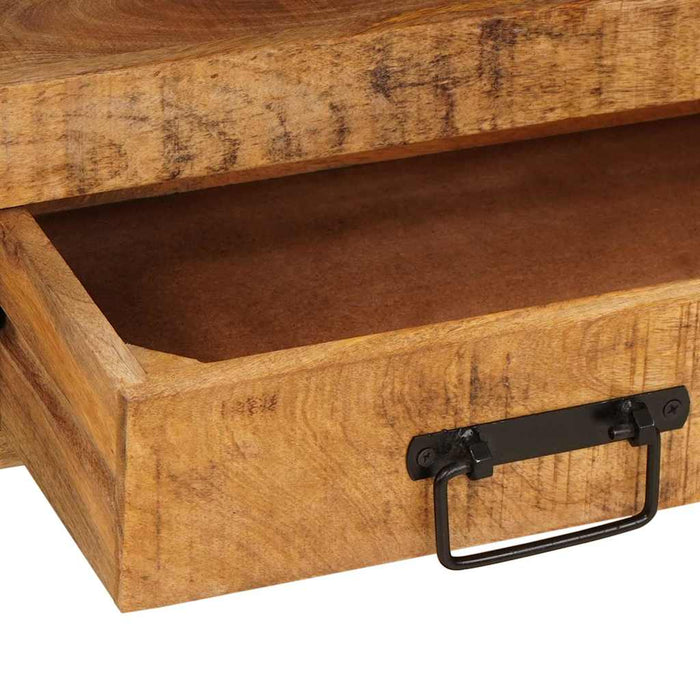 vidaXL Mobile sottolavabo con cassetto Legno massello di mango e ferro