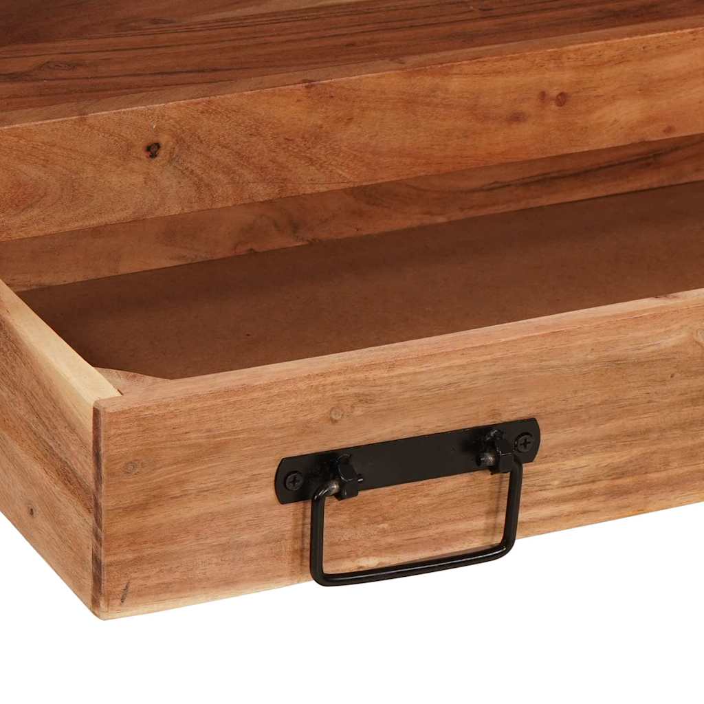 vidaXL Mobile sottolavabo Legno massello di acacia e ferro