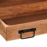 vidaXL Mobile sottolavabo Legno massello di acacia e ferro