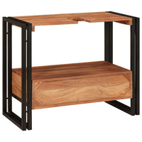 Mobile sottolavabo Legno massello di acacia e ferro 4102770