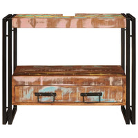 vidaXL Mobile sottolavabo Legno massello di recupero e ferro