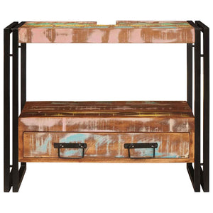 vidaXL Mobile sottolavabo Legno massello di recupero e ferro