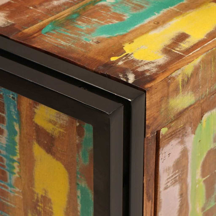 Mobile sottolavabo con porta Legno massello di recupero e ferro 4102774