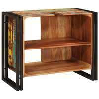 vidaXL Mobile sottolavabo con porta Legno massello di recupero e ferro