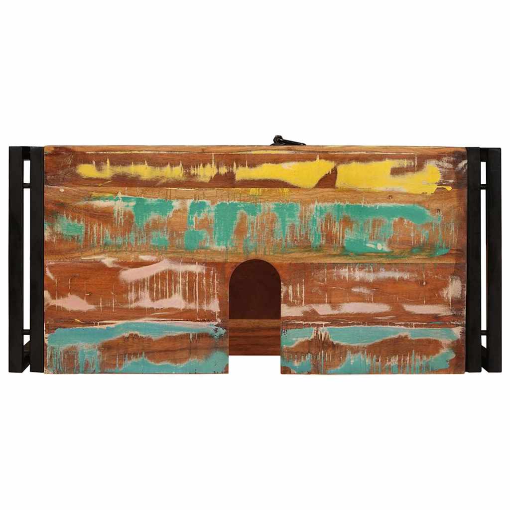 Mobile sottolavabo con porta Legno massello di recupero e ferro 4102774