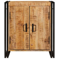 vidaXL Armadio da Notte Marrone Legno di mango solido e grezzo