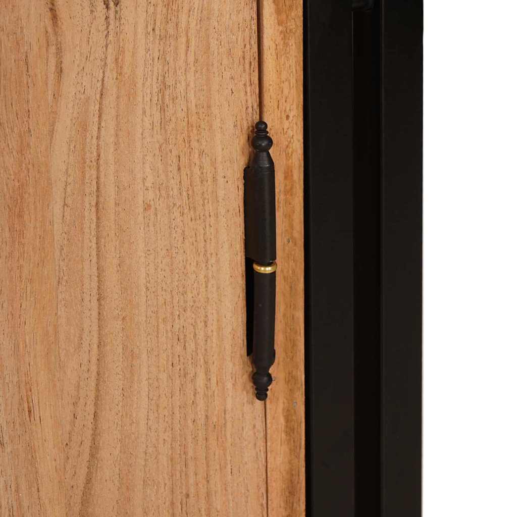 vidaXL Armadio da Notte Marrone legno massello di acacia