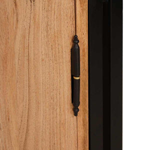 vidaXL Armadio da Notte Marrone legno massello di acacia