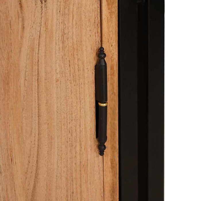 vidaXL Armadio da Notte Marrone legno massello di acacia