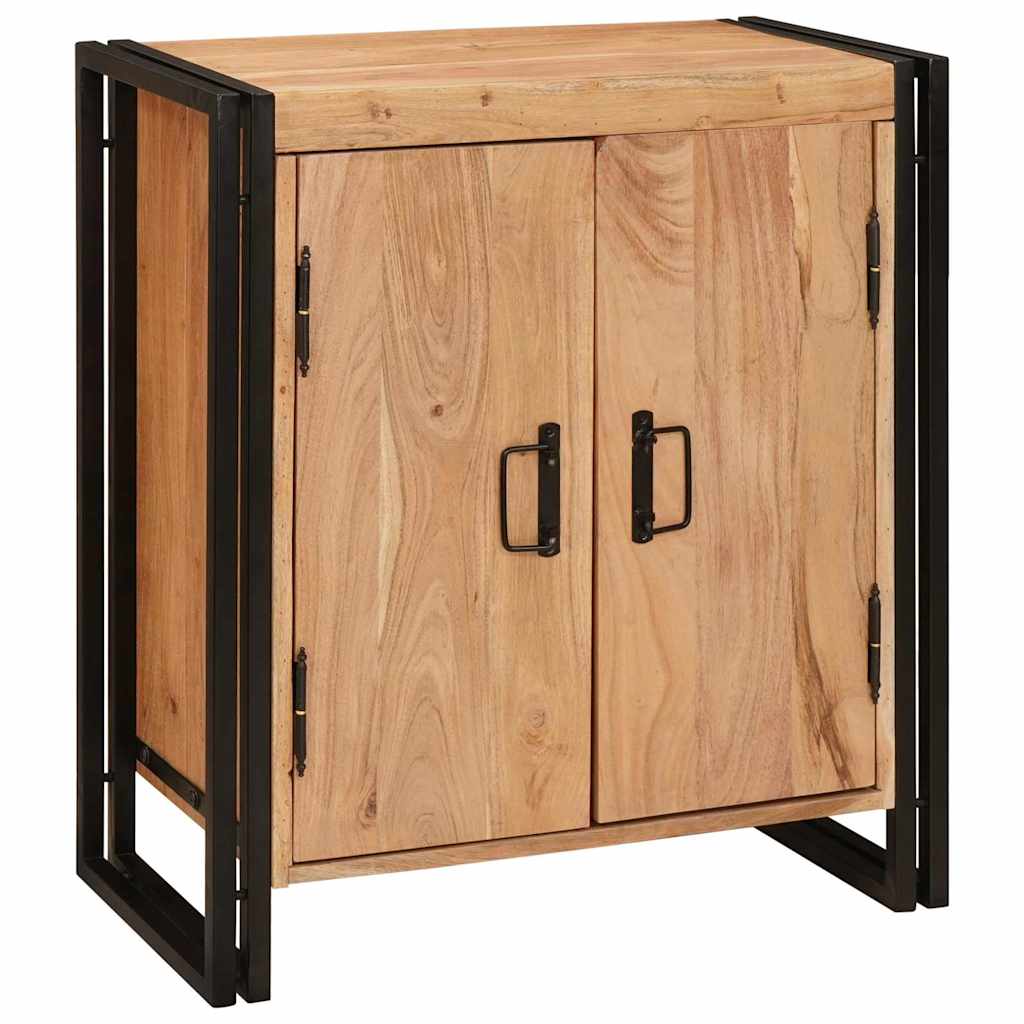 vidaXL Armadio da Notte Marrone legno massello di acacia