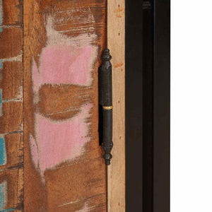 vidaXL Armadio da Notte Multicolore legno massello di riciclo