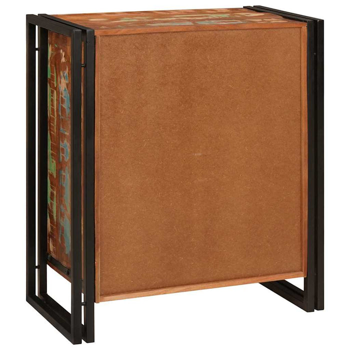 vidaXL Armadio da Notte Multicolore legno massello di riciclo