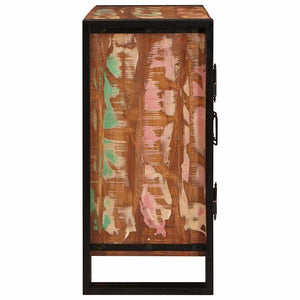 vidaXL Armadio da Notte Multicolore legno massello di riciclo