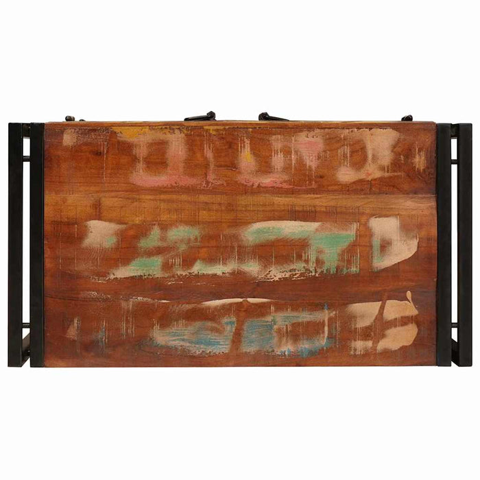 vidaXL Armadio da Notte Multicolore legno massello di riciclo