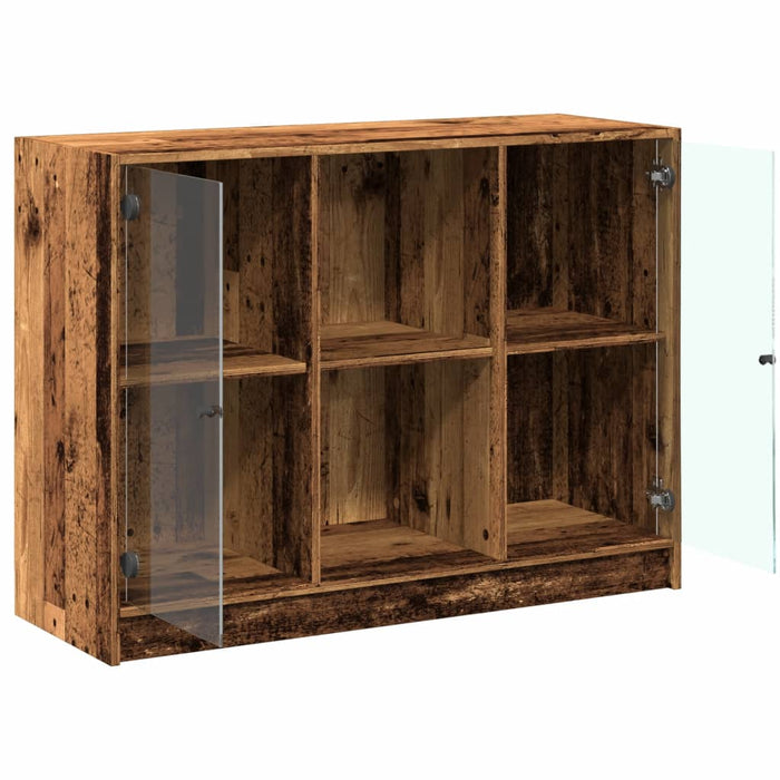 vidaXL Credenza Legno Antico 102x37x75,5 cm in Legno Multistrato