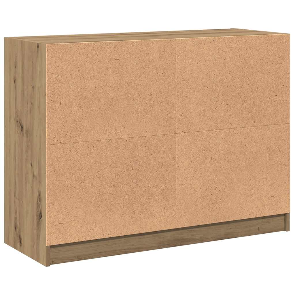 vidaXL Credenza Rovere Artigianale 102x37x75,5 cm in Legno Multistrato