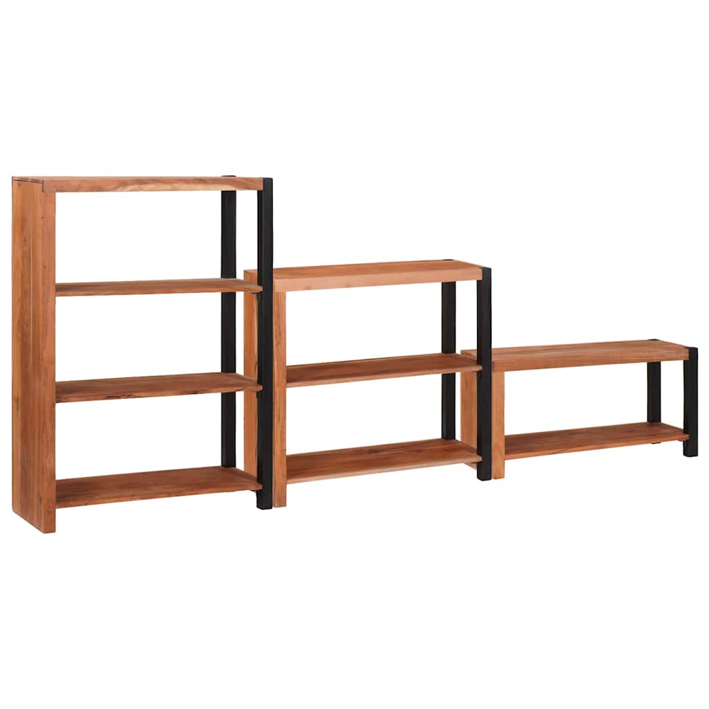 vidaXL Libreria 3 pcs Marrone 80 x 30 x 110 cm