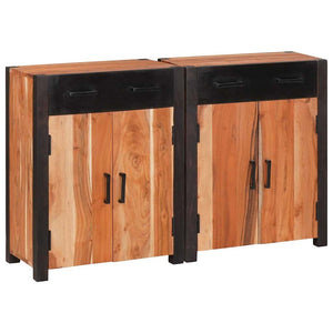 Credenza 2 pcs Marrone 110 x 30 x 75 cm 3321526