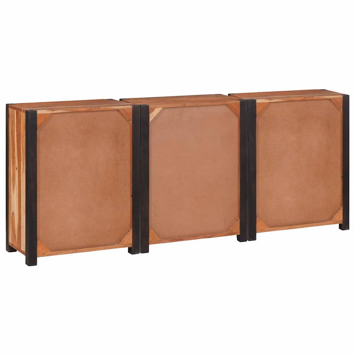 vidaXL Credenza con cassetto 3 pcs Marrone 165 x 30 x 75 cm