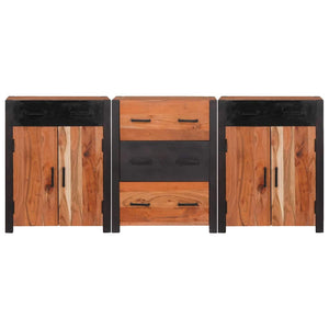 Credenza con cassetto 3 pcs Marrone 165 x 30 x 75 cm 3321527