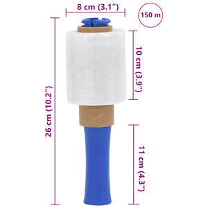 Film Estensibili 50 pz Trasparenti 23 μm 10 cm x 150 m 4104865