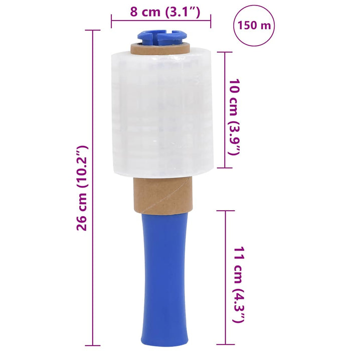 Film Estensibili 50 pz Trasparenti 23 μm 10 cm x 150 m 4104865