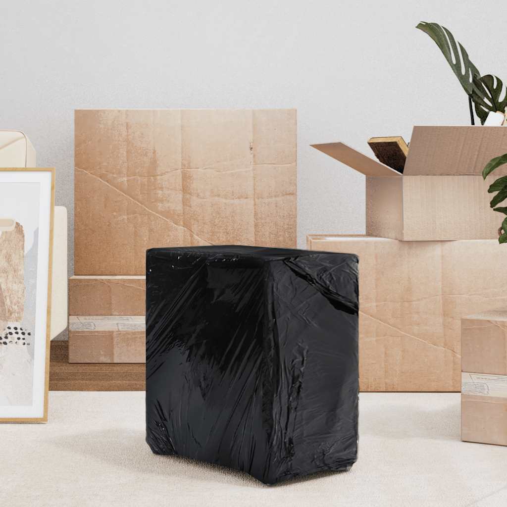 vidaXL Film Estensibile 6 pz Nero 17 μm 50 cm x 150 m