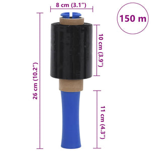 Film Estensibili 50 pz Nero 23 μm 10 cm x 150 m 4104884
