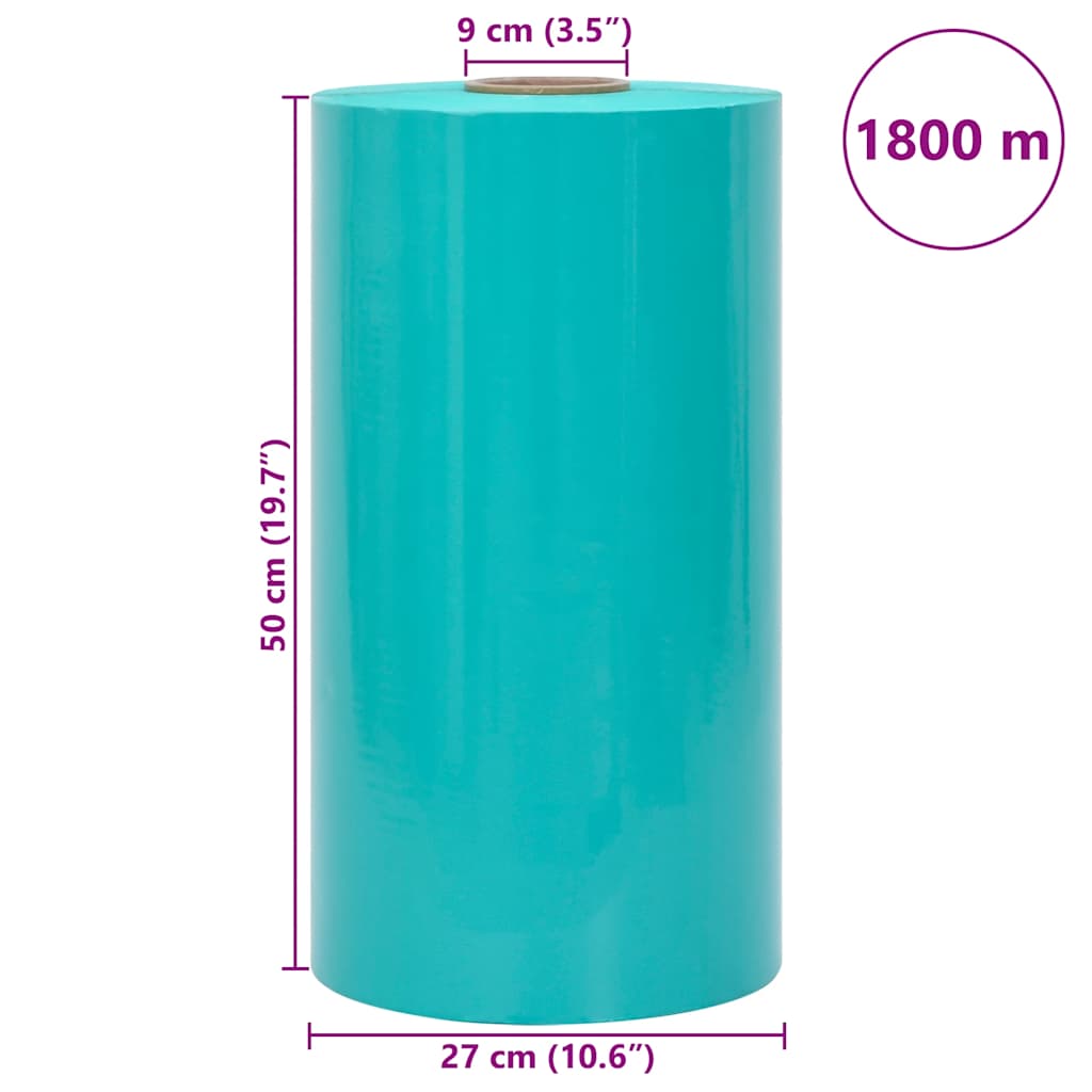 vidaXL Film Estensibile Agricolo Verde 25 μm 50 cm x 1800 m