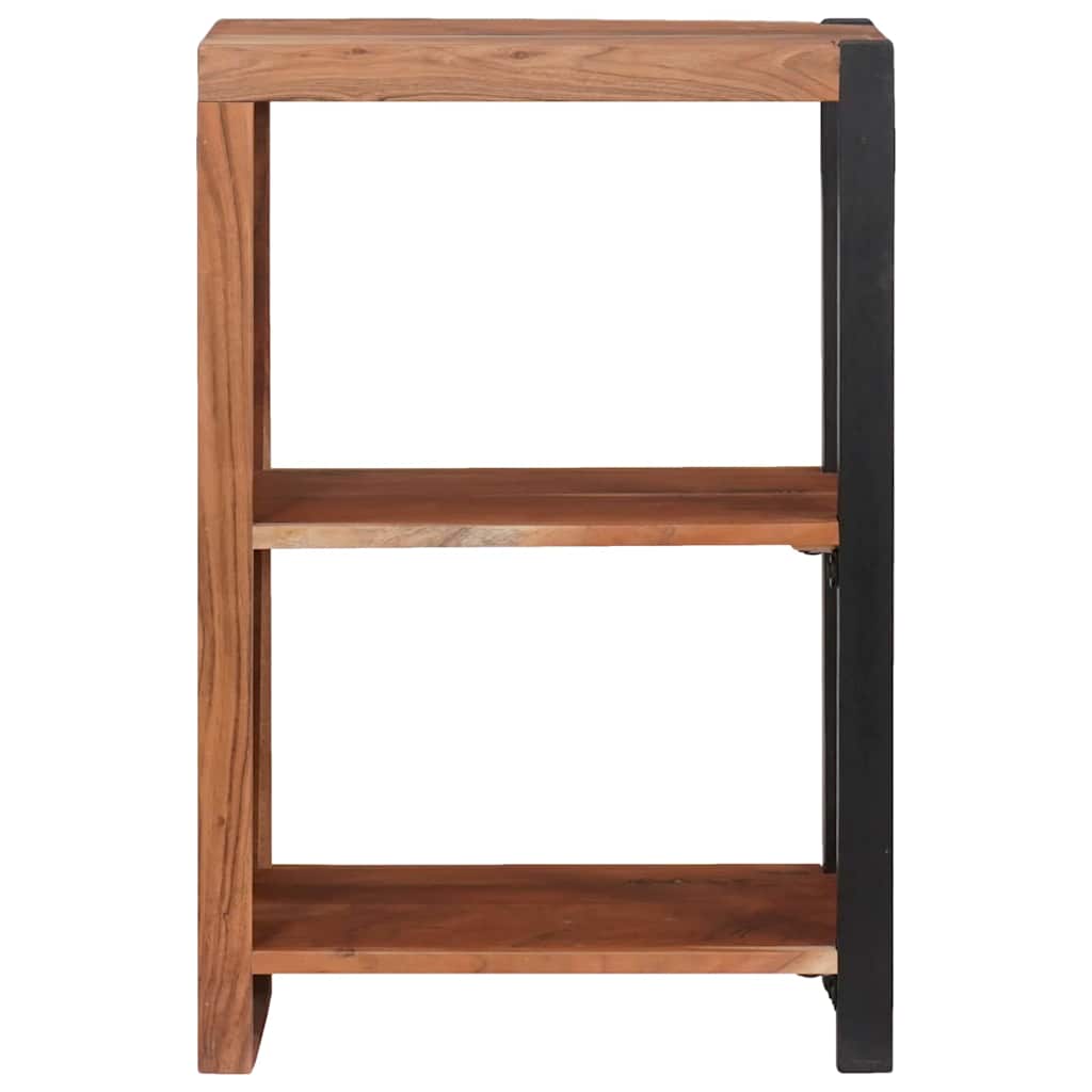 Libreria Marrone, Nero 50 x 30 x 75 cm Legno di Acacia Massello 4104014