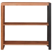 Libreria Marrone, Nero 80 x 30 x 75 cm Legno di Acacia Massello 4104017