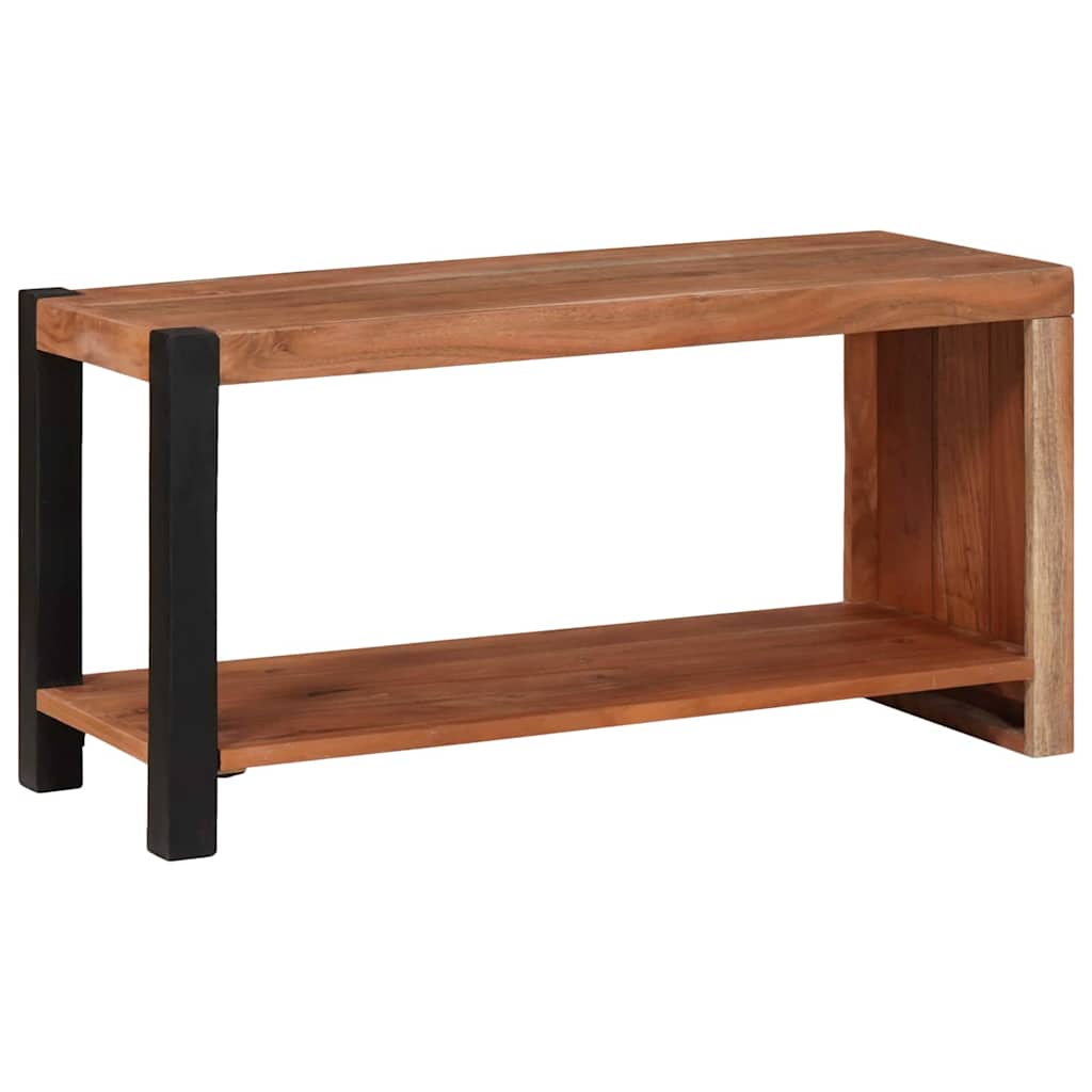 Libreria-Scaffale per Libri-Mobile di Stoccaggio Marrone 80 x 30 x 40 cm Legno di Acacia Massello