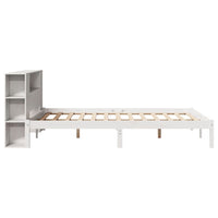 vidaXL Letto Libreria senza Materasso Bianco 160x200 cm Legno di Pino