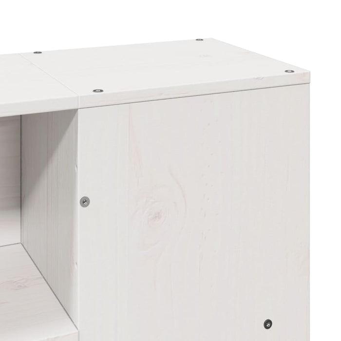 vidaXL Letto Libreria senza Materasso Bianco 160x200 cm Legno di Pino