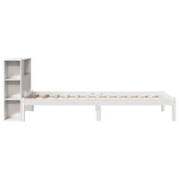 vidaXL Letto Libreria senza Materasso Bianco 100x200 cm Legno di Pino