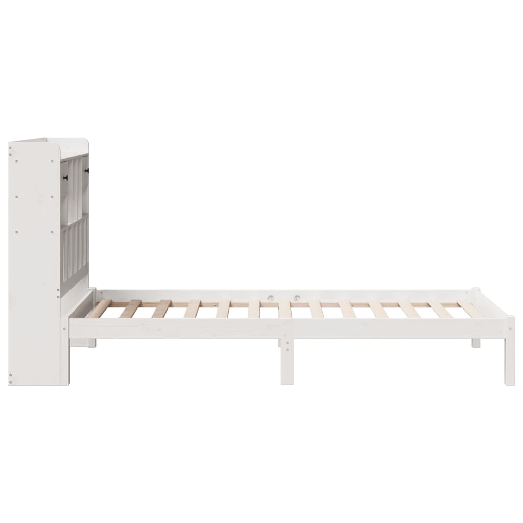 vidaXL Letto Libreria senza Materasso Bianca 90x200 cm Legno di Pino