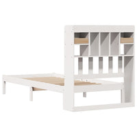 vidaXL Letto Libreria senza Materasso Bianca 90x200 cm Legno di Pino