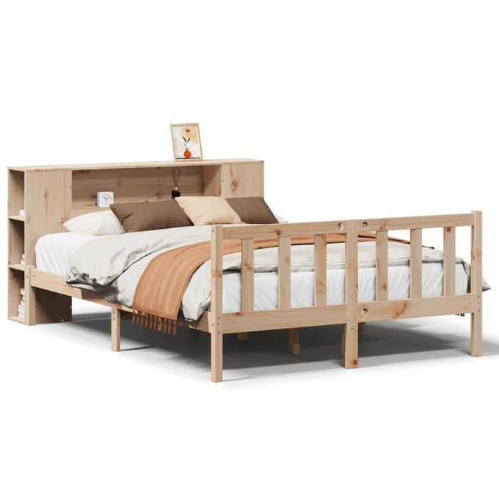 vidaXL Letto Libreria senza Materasso 120x190cm Legno Massello di Pino