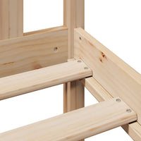 vidaXL Letto Libreria senza Materasso 120x190cm Legno Massello di Pino